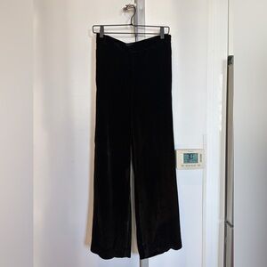 COS Elegant Black Velvet Trousers Never Worn Sz 6